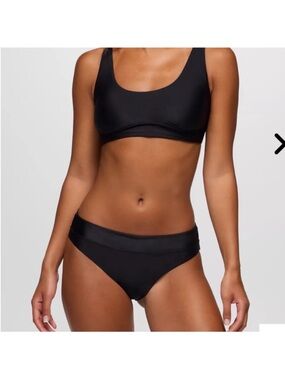 Prana Summer Wave Bikini Bottoms Black Size S